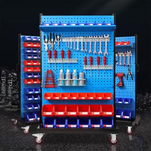 China Blue Steel Hanging Pegboard Display Rack , Tool Display Racks,Steel Rack Price wholesale