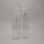 Transparent PET Spray Bottle With Smooth Classic Round Design