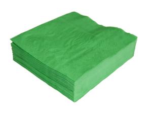 China Christmas 50 Count 2Ply Green Color Paper Napkin Premium wholesale