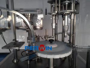 China Small Volume Buffer Solution / Cleaning Fluid Filling And Capping Line wholesale