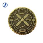 Promotional Military Challenge Coins / 3D Antique Custom Silver Coins