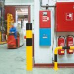1200mm Heavy Duty Steel Bollards 1600mm Yellow Safety Bollards