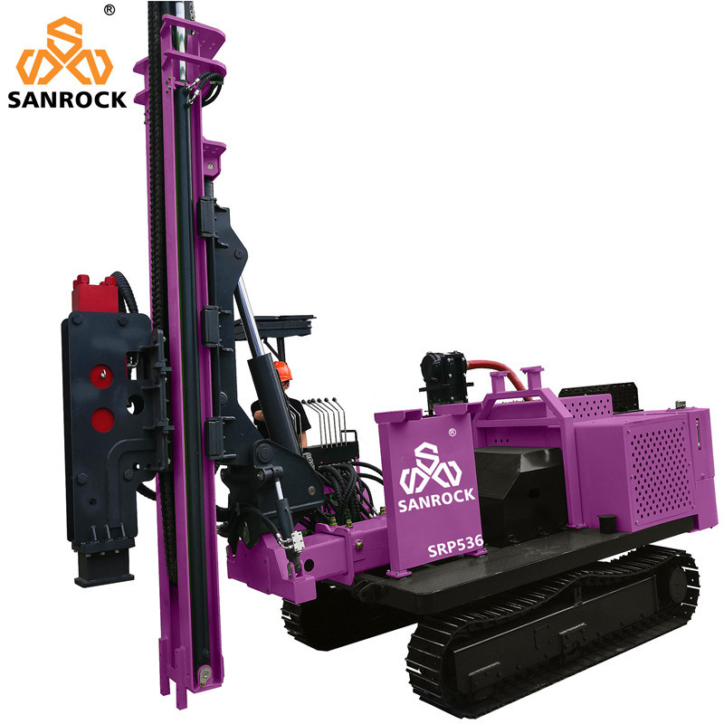 Portable Pile Driver Hydraulic Vibration Piling Machine Solar Screw Pile Driver Machinery