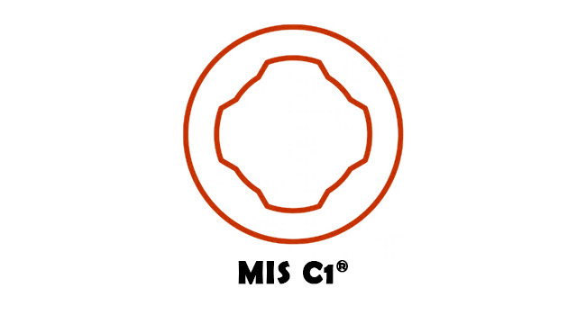 MIS C1® NP / SP(RP) / WP Dental Implant Titanium Screw Hex 1.27mm