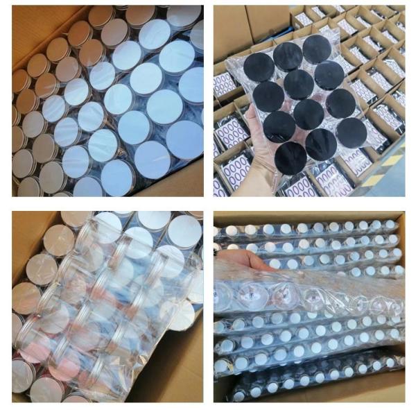 Food Grade Empty Cosmetic Body Scrub Facial Mask Container PET Clear 30ml 500ml