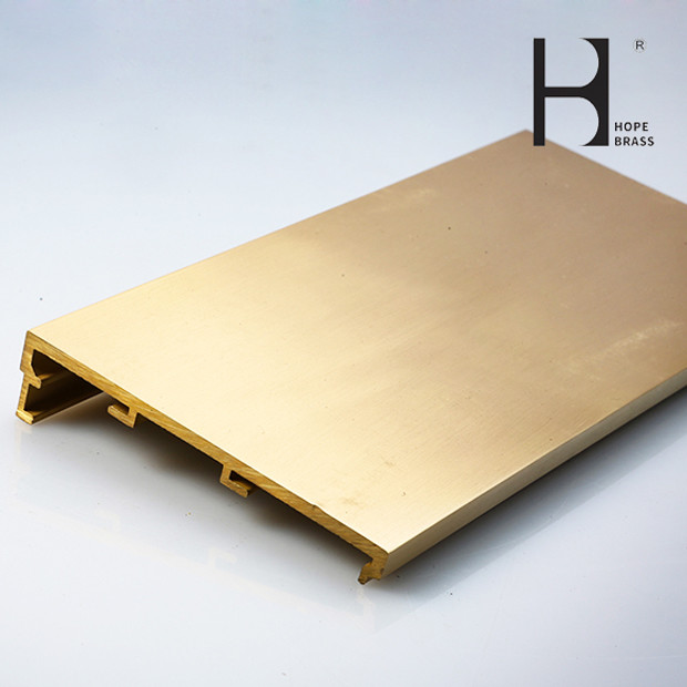 Lead Copper Alloy Profiles Brass Extrusion Profile Sections Customized Size Solt Shape ODM China Manufacturer CuZn39Pb2