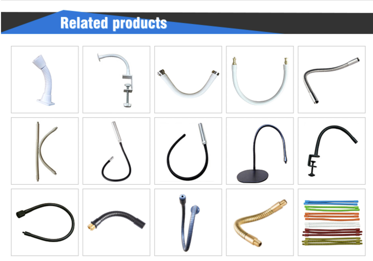 13Inch Flexible Cell Phone Holder Hose Tablet Snake Metal Gooseneck Tubing