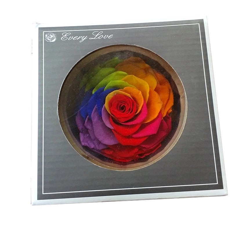 9-10cm Dried Preserved Flower Roses Forever Gift for Birthday Valentines Christmas Day 1pcs/box