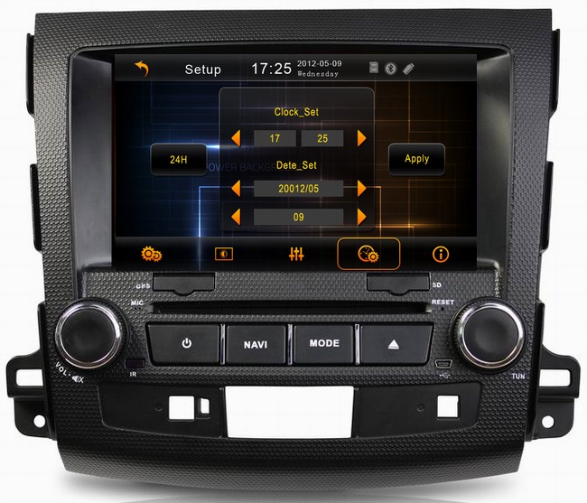 Car audio player for Mitsubishi Outlander 2006-2012 with AUX iPod TV USB OCB-8063