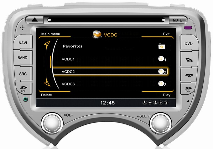 Ouchuangbo car dvd player for Nissan March 2010-2011 with autoradio bluetooth driver OCB-070