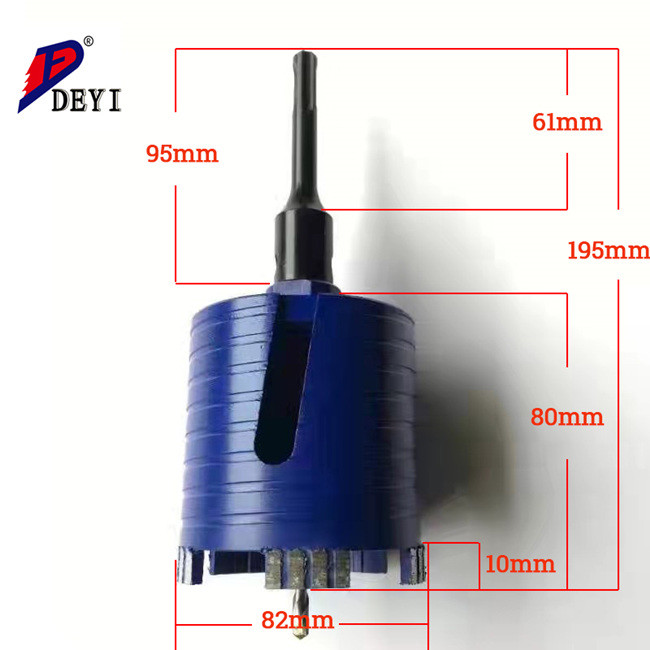 68/72mm Laser Welding Wall Diamond Hole Saw For Concrete 195mm