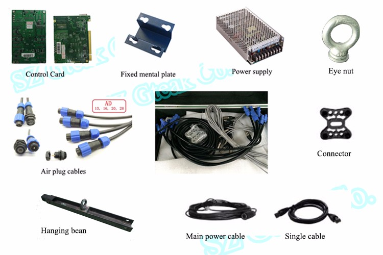 Rental p3.9 full color led screen indoor price video wall led display p3.91 for the stage