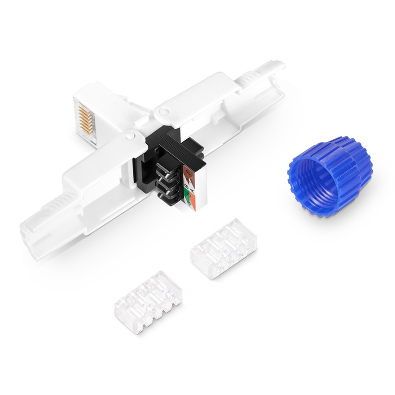 Networking Cat6A UTP Keystone Adapter for Easy Internet Plug Network RJ45 Connectors