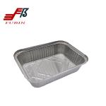 1.8lbs Rectangular Foil Trays 220x160mm Oil Resistance