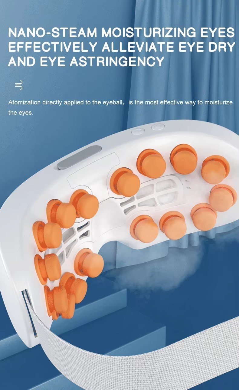 Intelligent Eye Care Vibrating Eye Massager Device Electric Eye Massage With Heat Compress