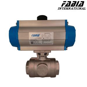 China Pneumatic Three-Way Ball Valve For Environmental Protection Chemical wholesale