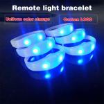 LED FlashingSilicone Bracelet Sensor Sound Activated Light Up Wristband Sound