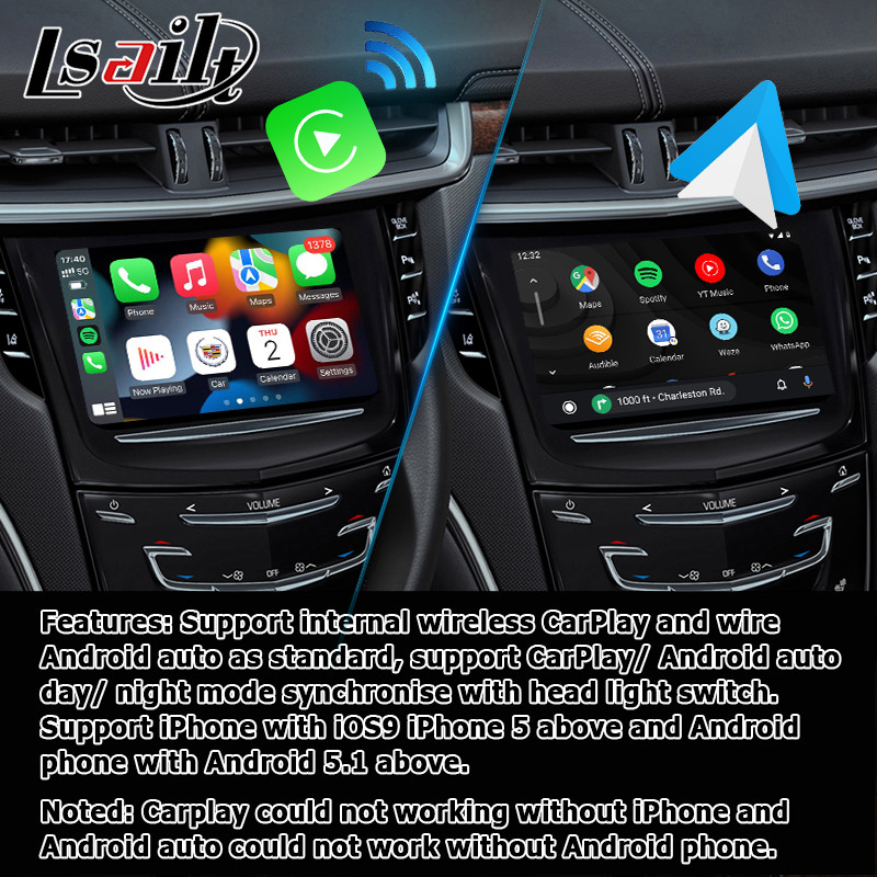 Multimedia Carplay Android auto navigation box video interface for Cadillac XTS video