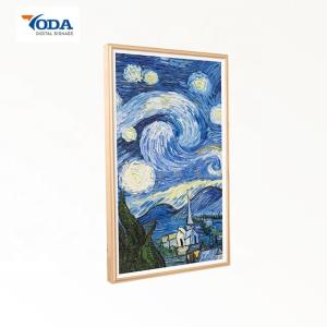 China Ash Wood Wireless Digital Picture Frame 1920*1080P Full View Angle On Wall wholesale