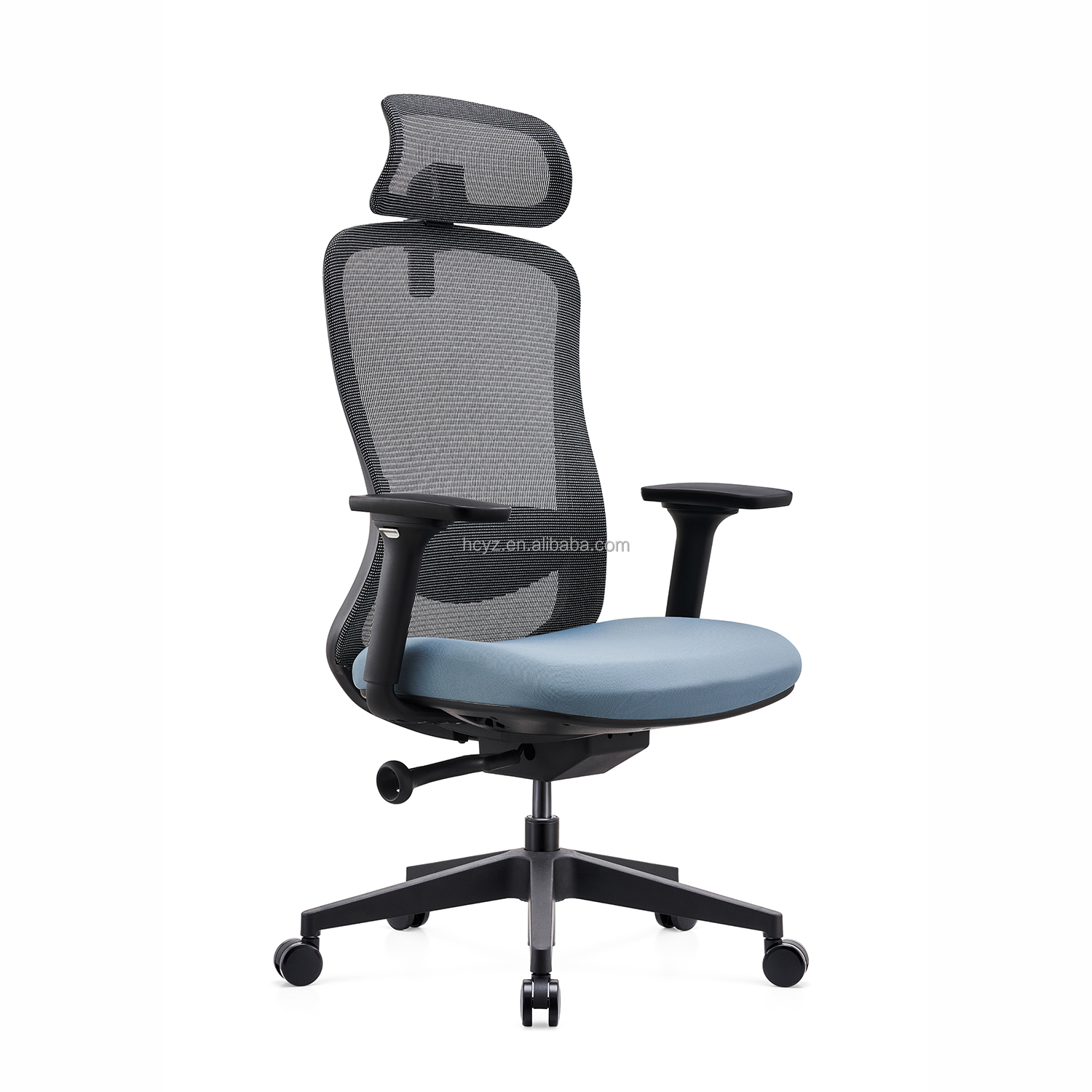 Commercial Furniture 3D Adjustable Executive Ergonomic Chair with Stainless Steel Frame