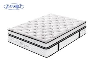 China White Velvet Dual Layers Hotel Pocket Spring Mattress wholesale