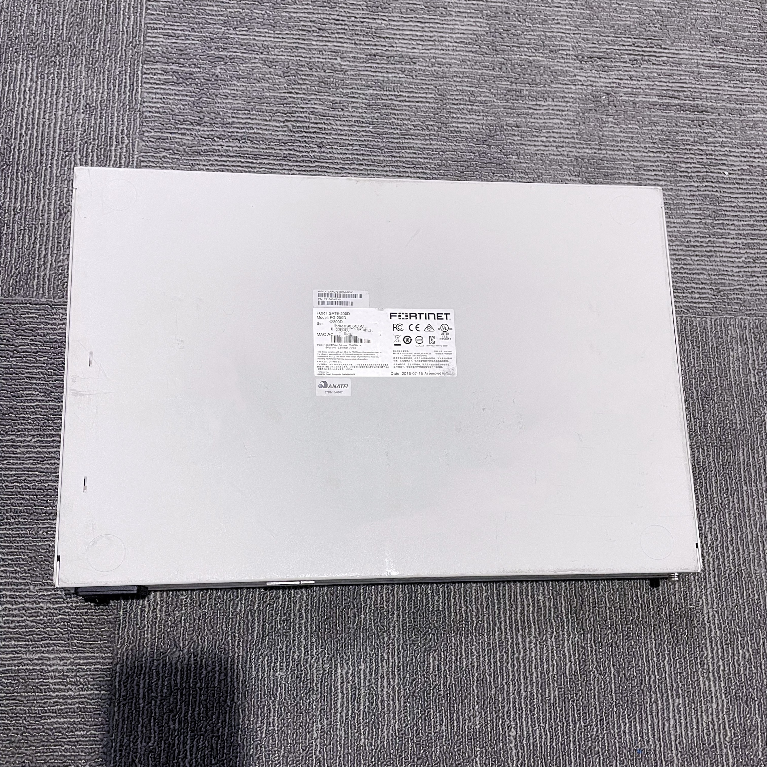 3Gbps Throughput Enterprise Network Firewall FORTINET FORTIGATE-200D For Business Protection