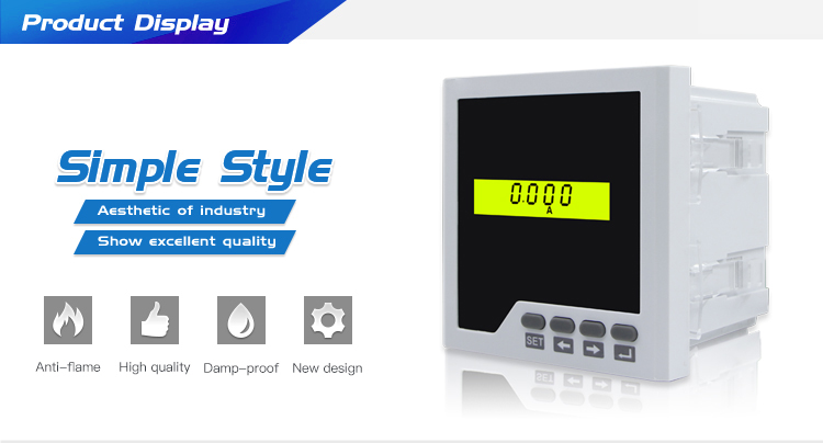 Single Phase LCD display Multimeter with RS485 Communication Port