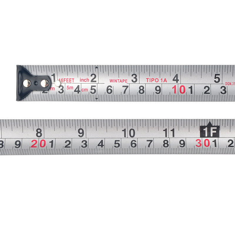 5m 16ft Auto Lock Steel Tape Measure Heavy Duty Rubber Acrylic Coated Blade Metric Imperial Scales