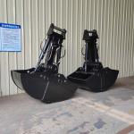Excavator Hydraulic Clamshell Bucket for telescopic dipper arm For Construction