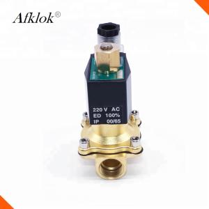 China Brass Material Water Solenoid Valve 2W-32K 11/4&quot; Polit Type AC 110V Tolearance 10% wholesale