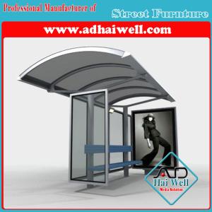 China Public Furniture Good Design Bus Stop Shelter Station wholesale