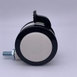 Medical PU Caster Wheels Universal Rotate Top Plate With Brake Castor