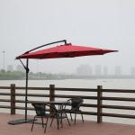 Big Luxury Square Cantilever Patio Umbrellas , Sun Garden Umbrella Parasols