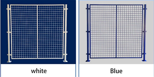 Q235 Steel Powder Coated Temp Construction Fence