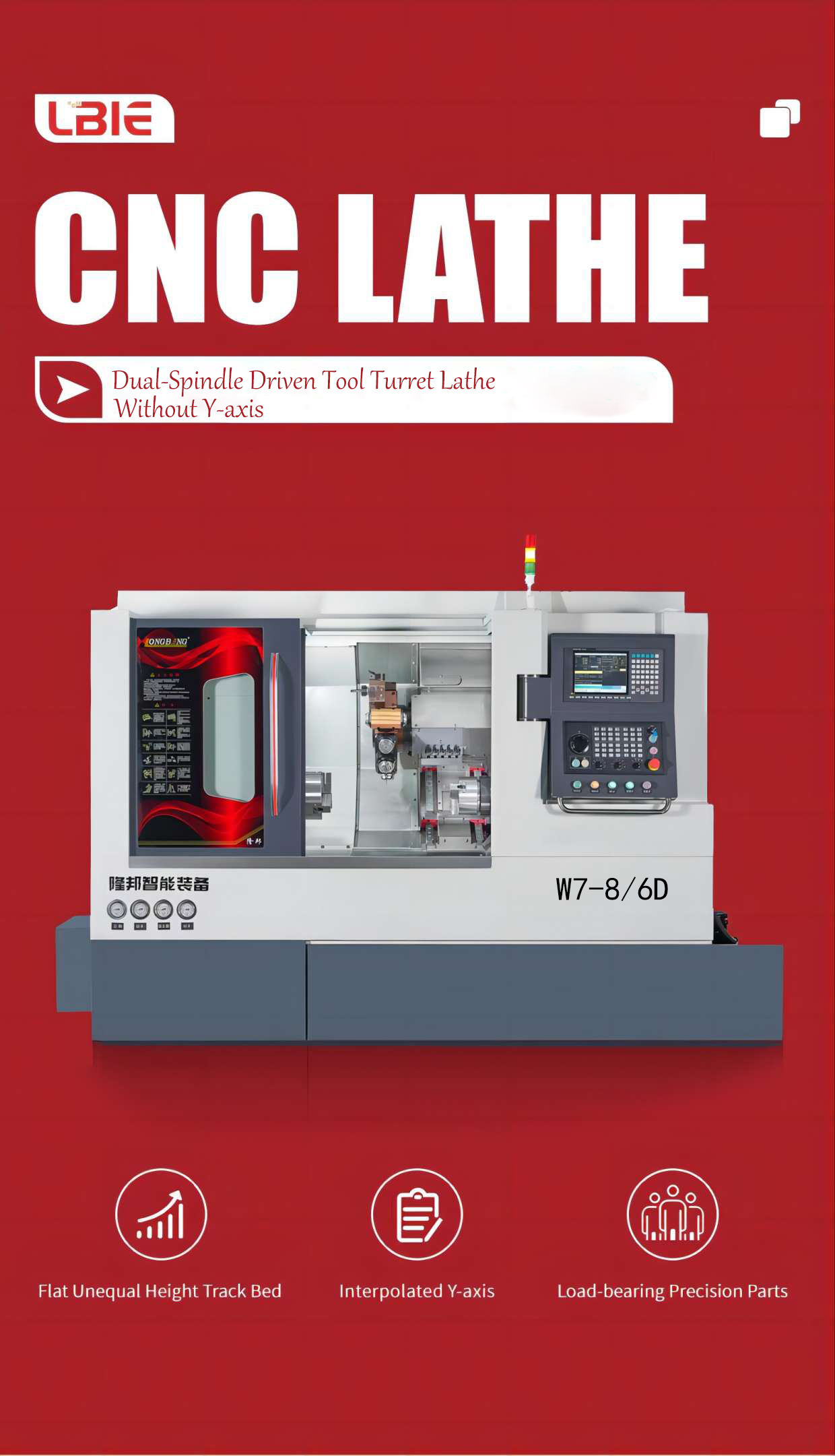 4 Axis Heavy Duty Millturn Precision Machine CNC Tooling Machine