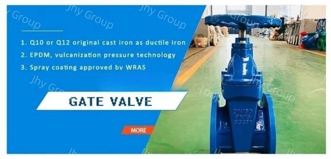 Blue Metal Seat Gate Valve PN10 Gate Valve Ductile Iron Handwheel Operation