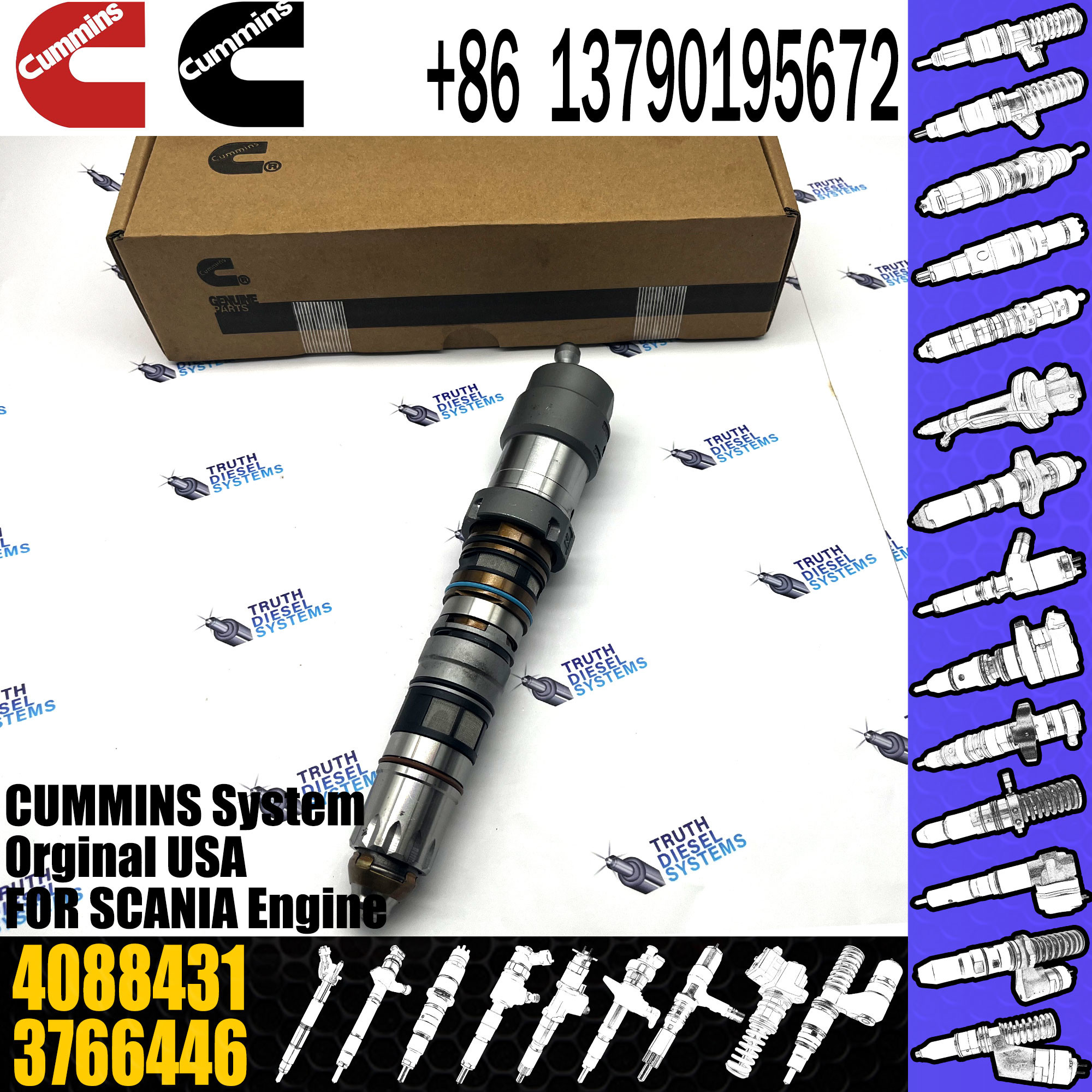 Diesel Common Rail Fuel Injector 4077076 4062090 4902828 4076533 4088431 4902827