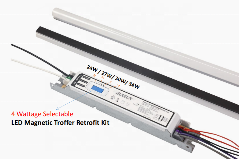 5000K LED Magnetic Linear retrofit Kit Light for 2FT 4FT 8FT 50000 Hour Working Lifetime