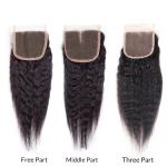 Yaki Straight 100 Virgin Brazilian Hair Bundles With Closure 24 Inch