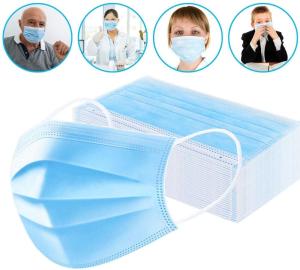 China Customized Disposable Dust Mouth Mask , 3 Layer Non Woven Mask For Adults wholesale