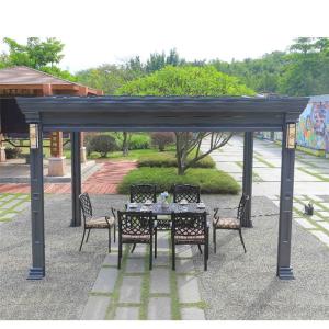 China Customizable Aluminum Louvered Luxury Motorised Modern Outdoor Pergola wholesale