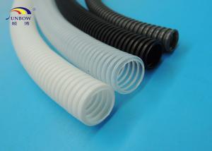 China Ripple Flexible Corrugated Pipes / Wire Loom Corrugated Split Plastic Tube wholesale