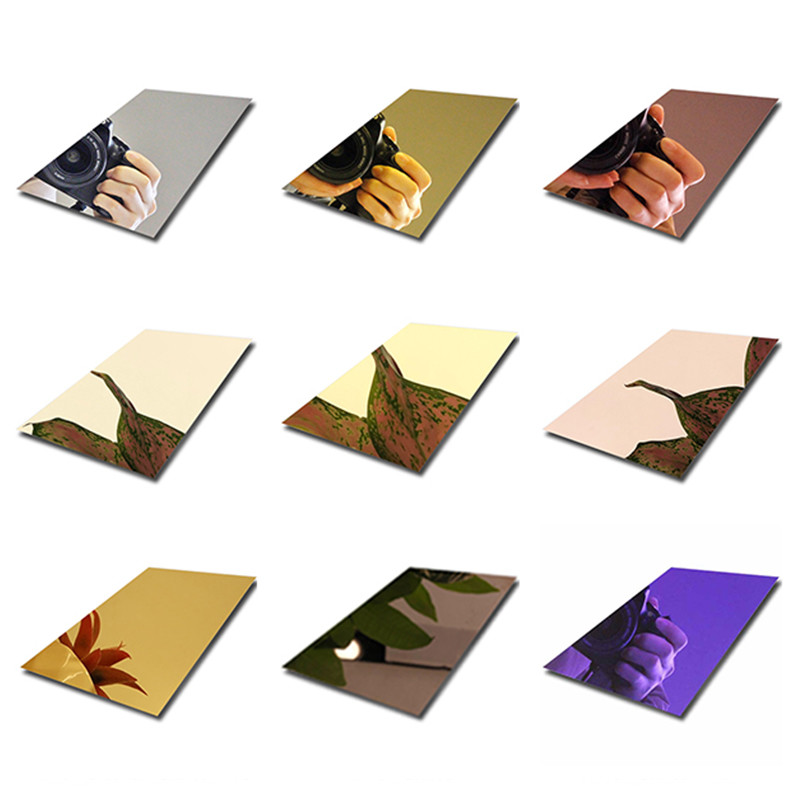 Gray Black Mirror Stainless Steel Sheet 8K Stainless Steel Plate 3.0mm Thickness