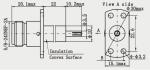 N Female Flange Mounted RF Coaxial Connector with Microstrip