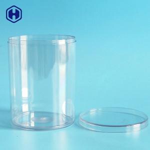 China Round Food Packaging Plastic Containers Clear PET Plastic Cylinder Jar wholesale