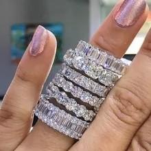 China S925 Sterling Silver Moissanite Wedding Bands Round Cut 3mm 1.5 Carat Diamond wholesale