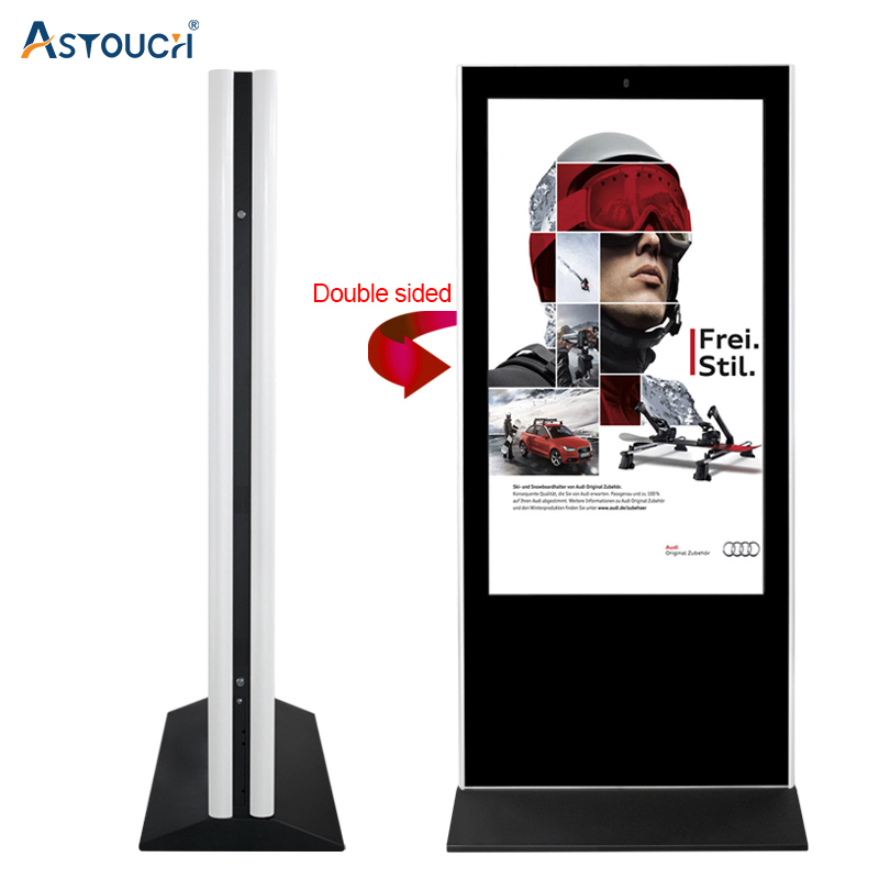 Indoor Floor Standing Digital Signage Advertising Player Double Sides FCC