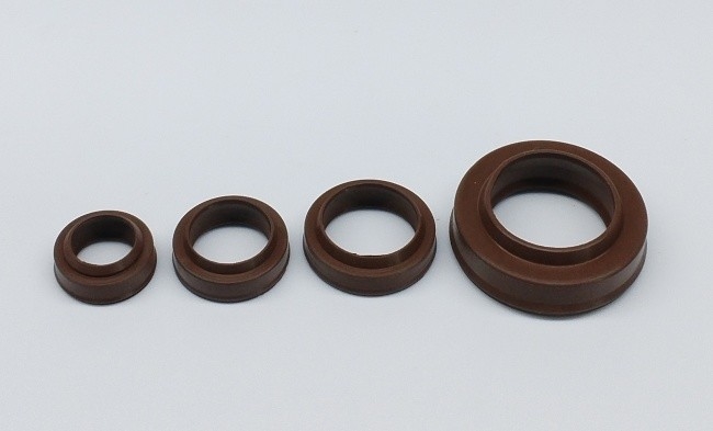 FKM VITON Material Pneumatic Cylinder Rod Dust Seal Wiper Ring PDU Type Brown