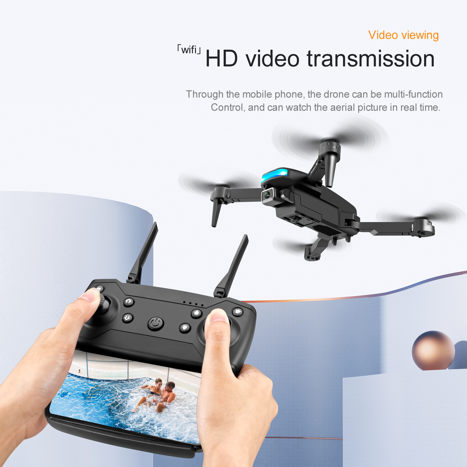 GPS Drone S85 HD4K Dual-camera Anti-collision Obstacle Avoidance 4-axis Folding Remote Control Aircraft