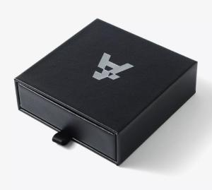 China PMC PU Leather Box paper Jewelry Box Packaging Debossing FSC wholesale